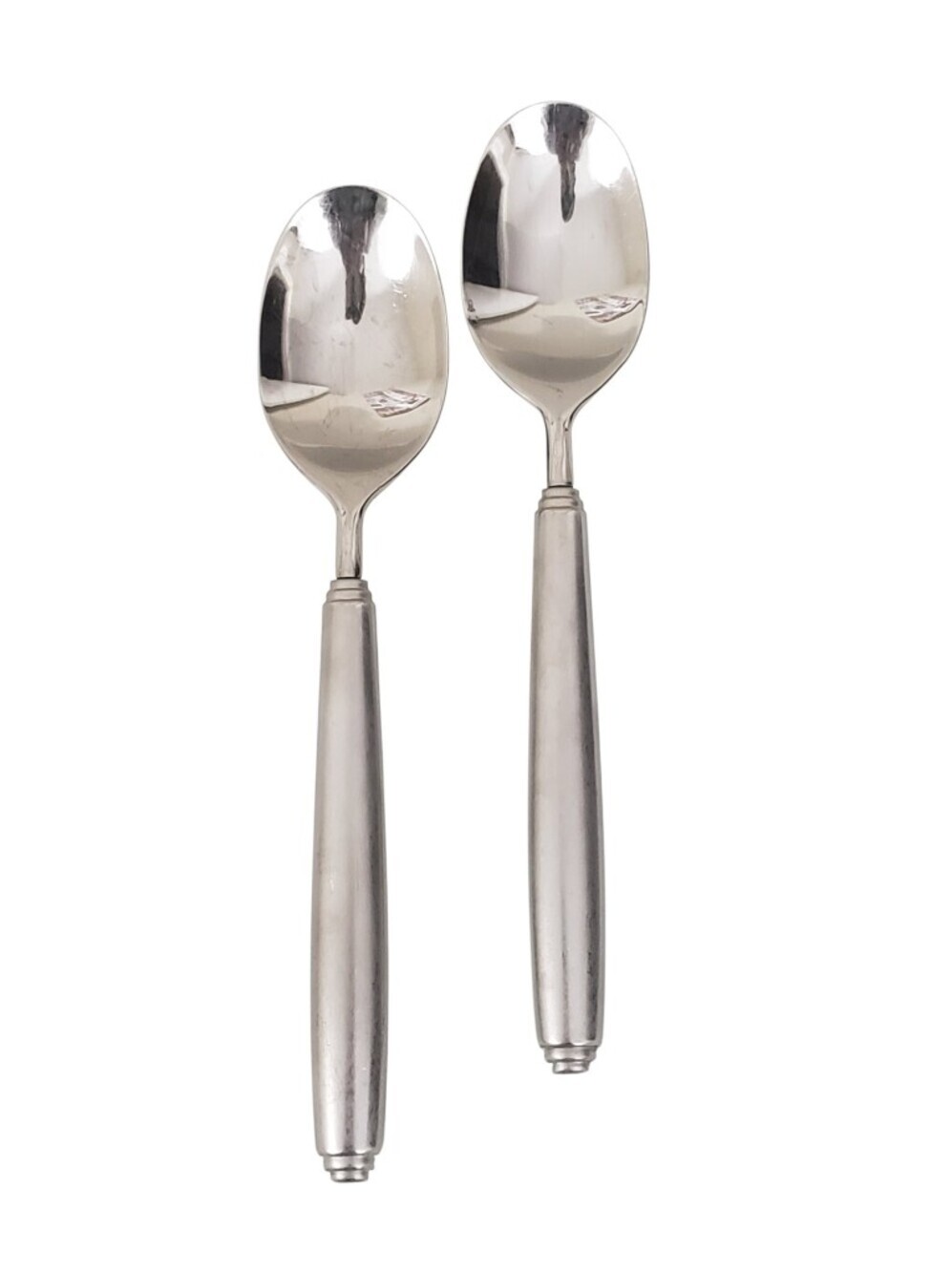 Oneida Obelus Oval Stainless Soup Spoons - 2 Pieces